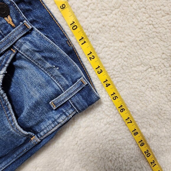 Levis 606 Vintage Clothing Skinny Jeans 28x34 (28x30) Medium Wash Patches - Picture 10 of 12